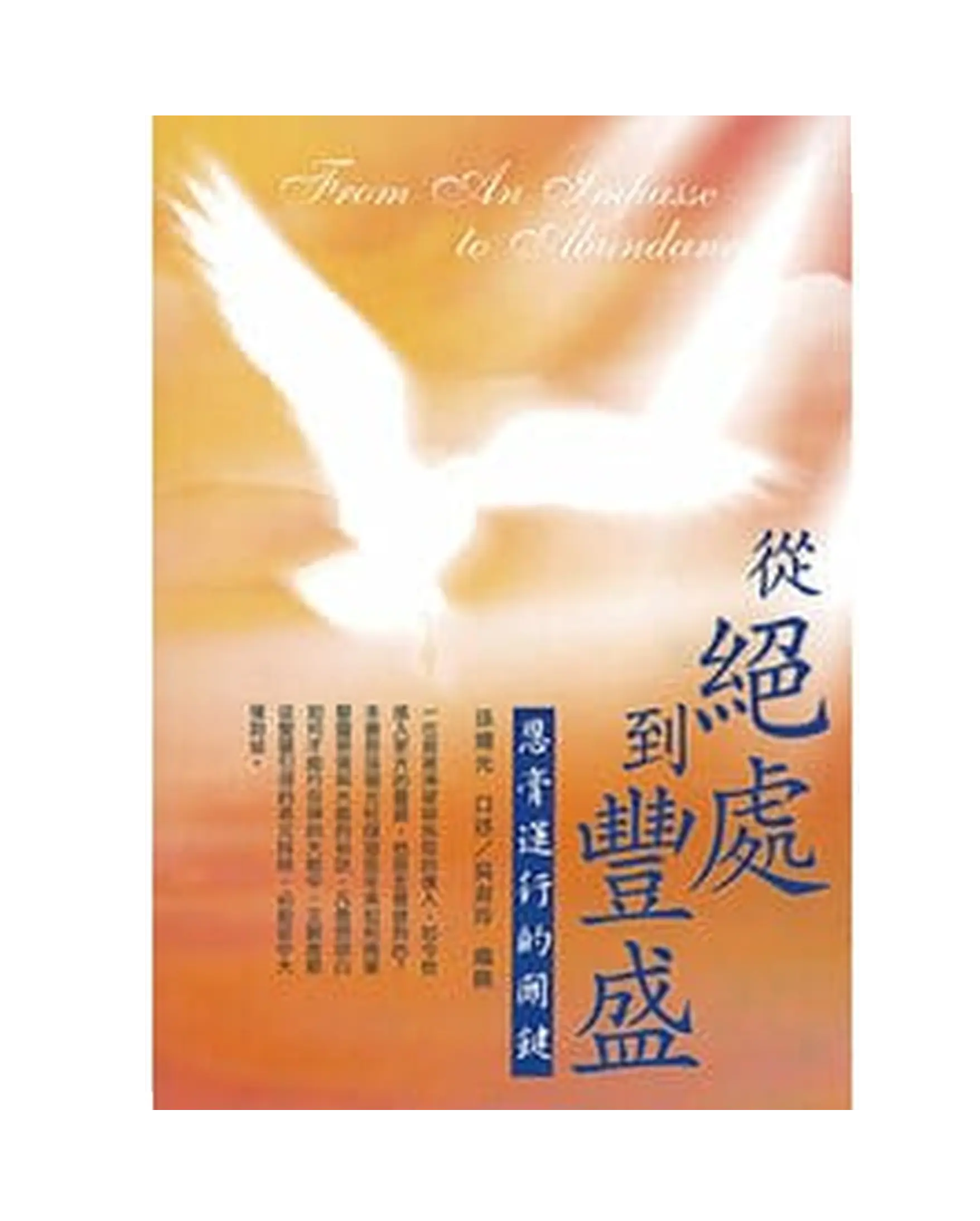 從絕處到豐盛 書影 從絕處到豐盛 書影