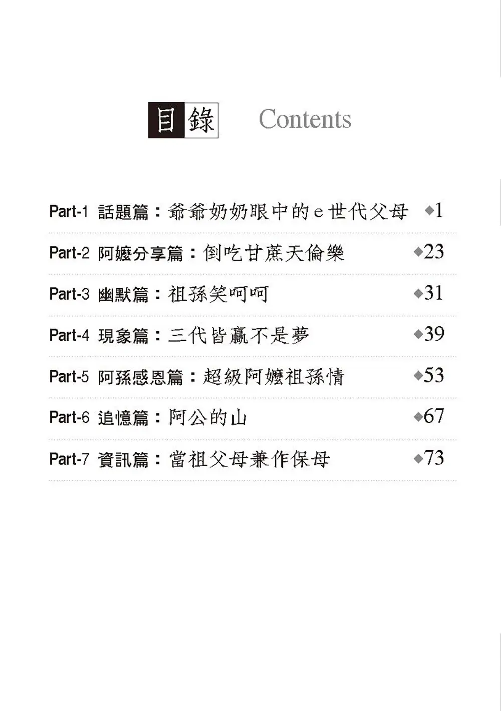 三代皆贏不是夢（2CD有聲小冊） 目錄 bi1