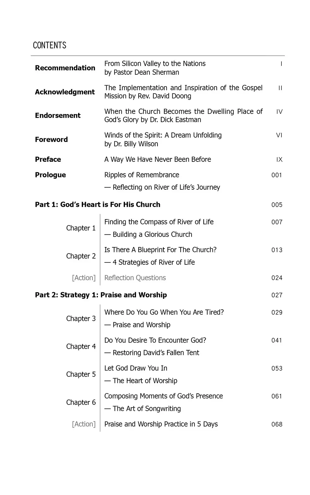 Envision Without Limits—The Fourfold Blueprint : From Personal Worship To Glocal Impact 目錄 bi1